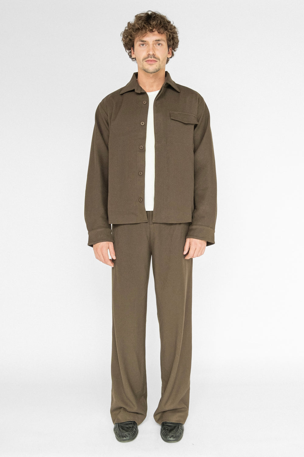 LEWIS OVERSHIRT WALNUT €250 NOW €150