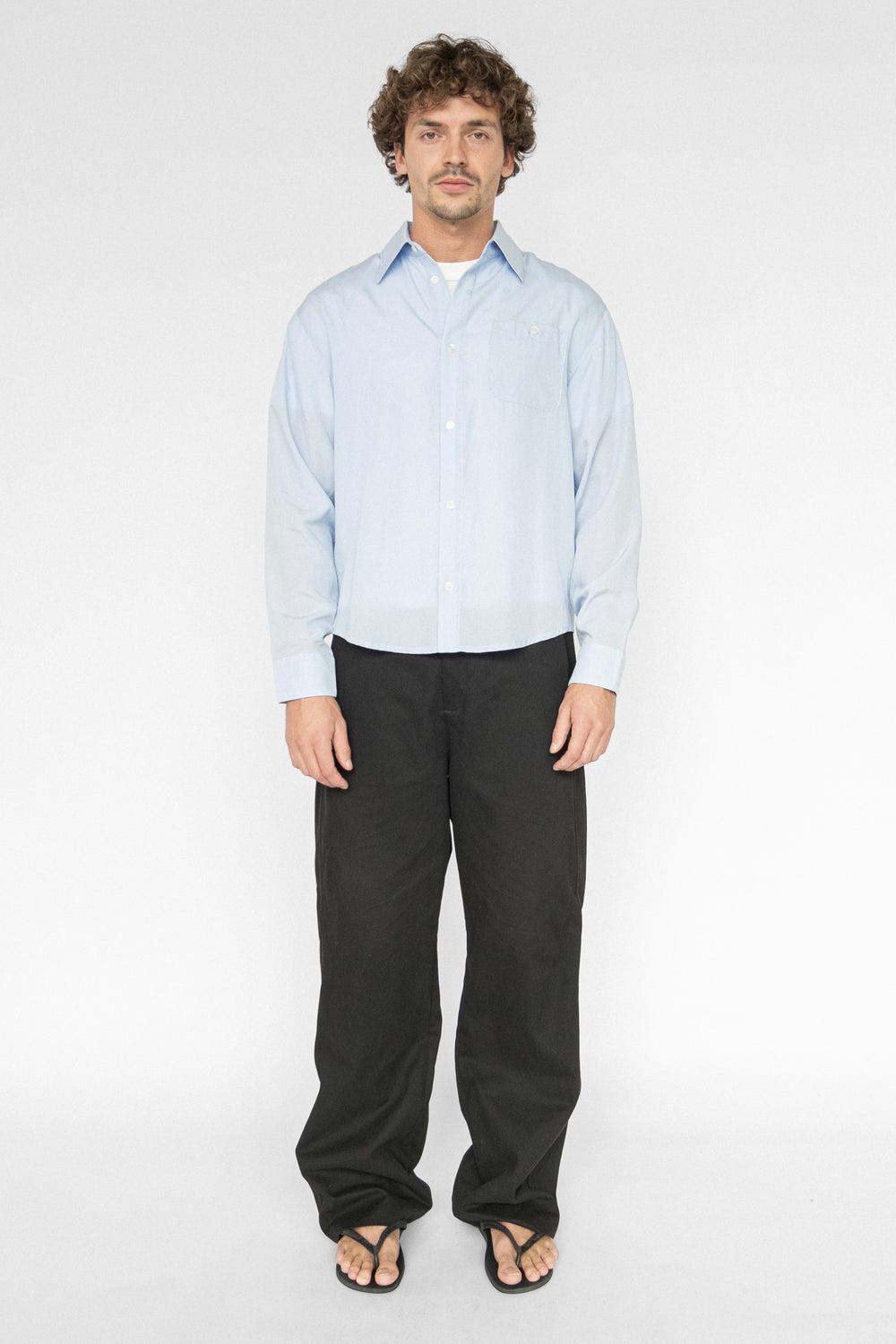 ELI TENCEL SHIRT BLUE