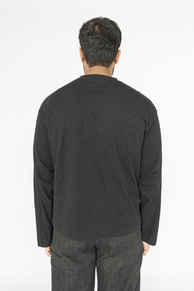 
                  
                    SLUB LONG SLEEVE T-SHIRT BLACK
                  
                
