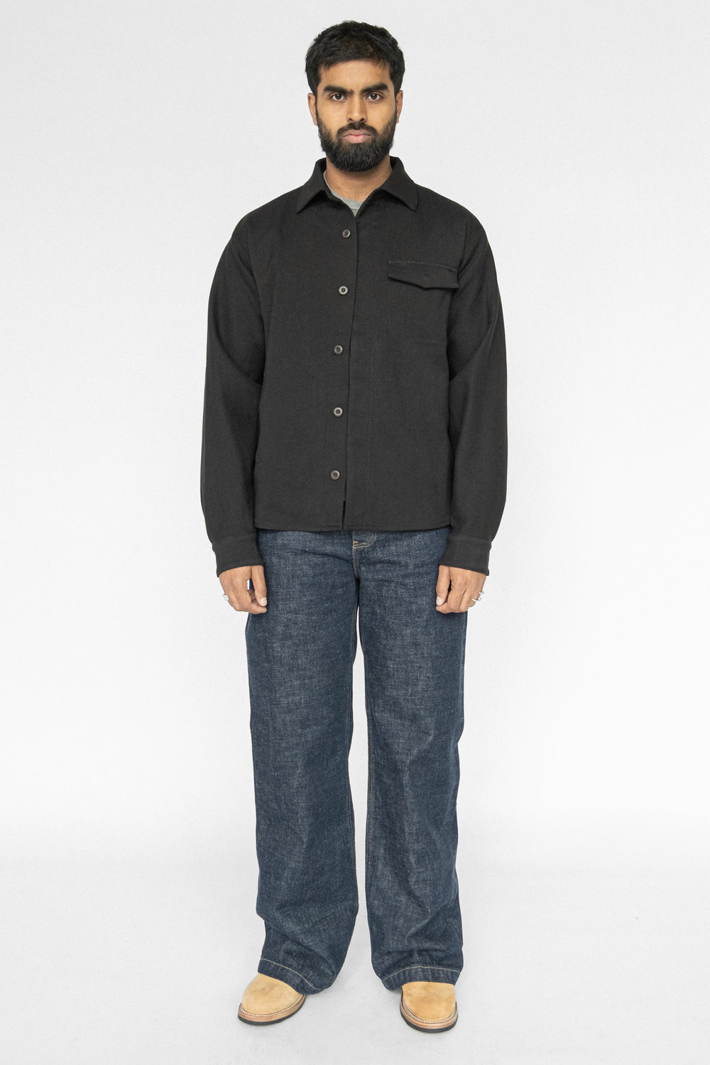 LEWIS OVERSHIRT BLACK €250 NOW €150