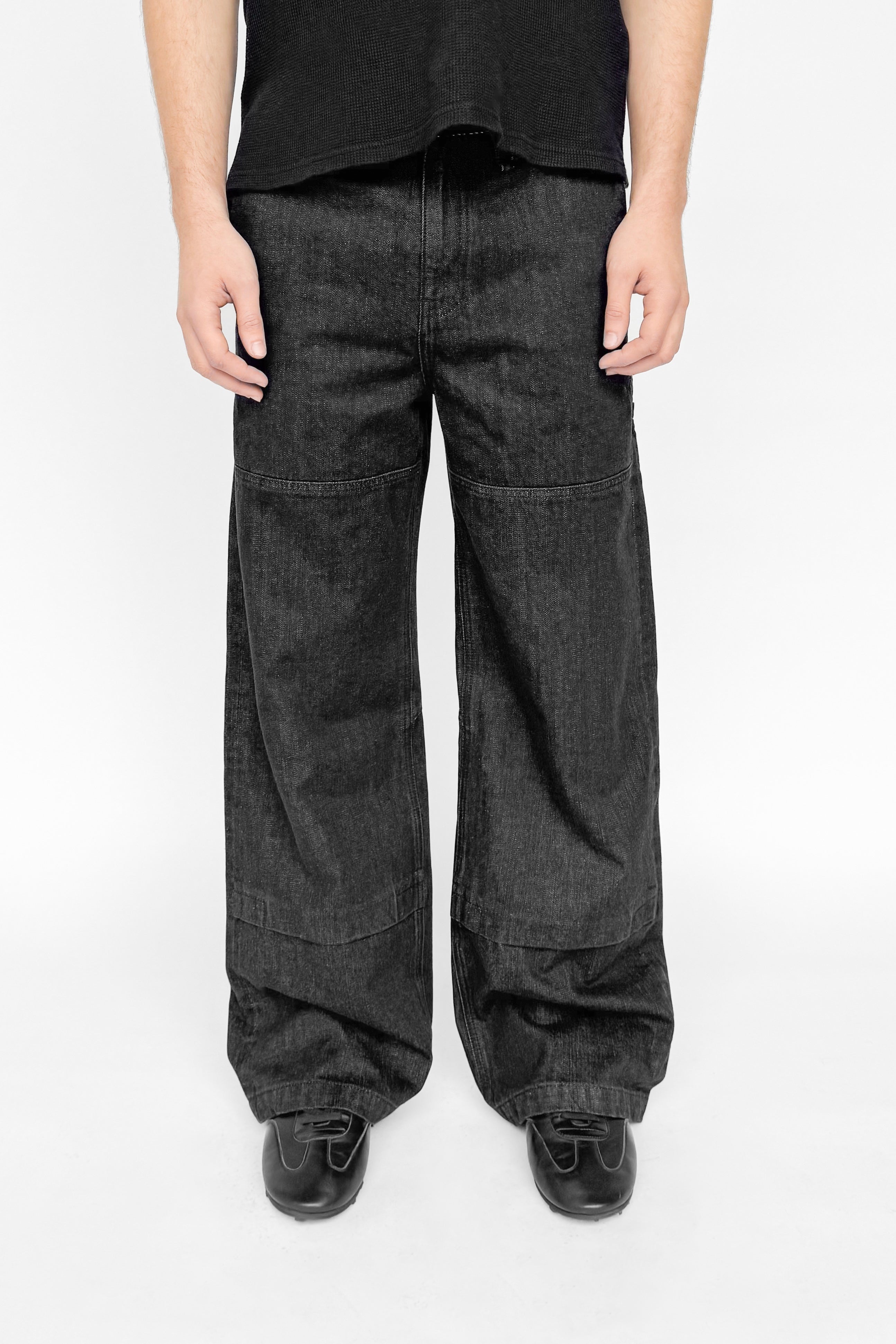 パンツ ec melodi black denim 32inch ALDEN CARPENTER JEANS BLACK – BLEEDING INDIGO