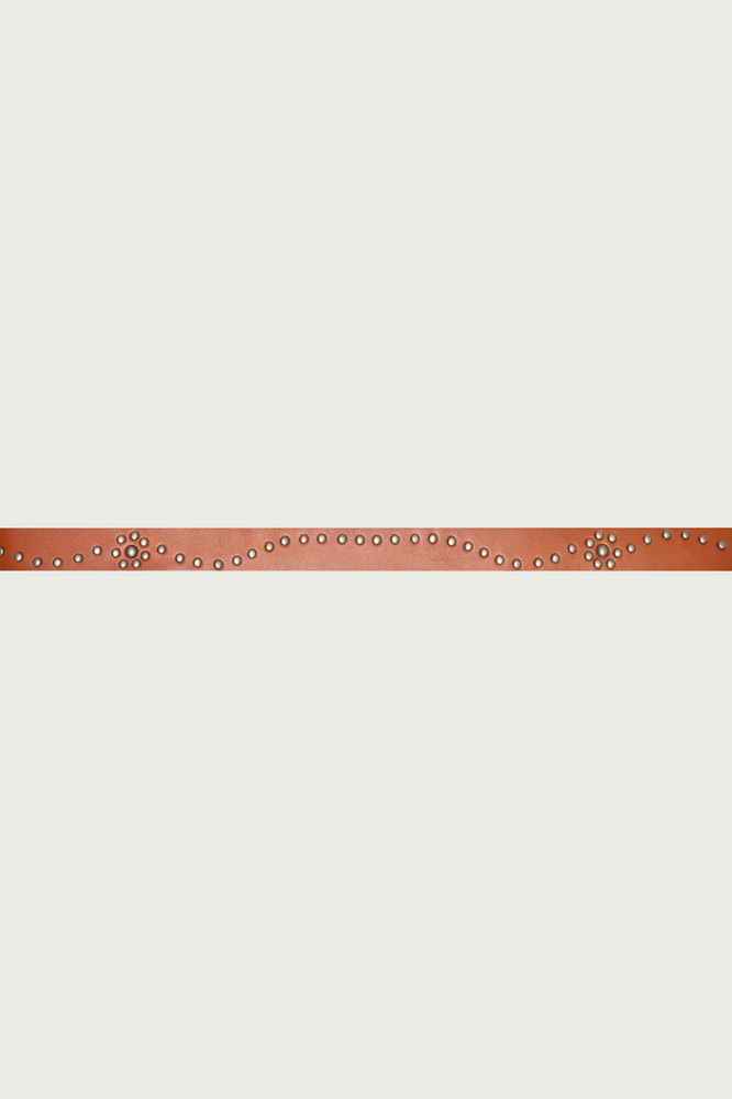 
                  
                    STUDDED BELT COGNAC
                  
                
