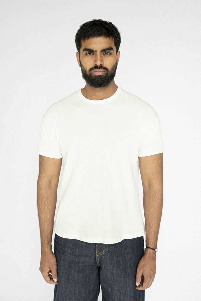 
                  
                    WAFFLE KNIT T-SHIRT WHITE
                  
                