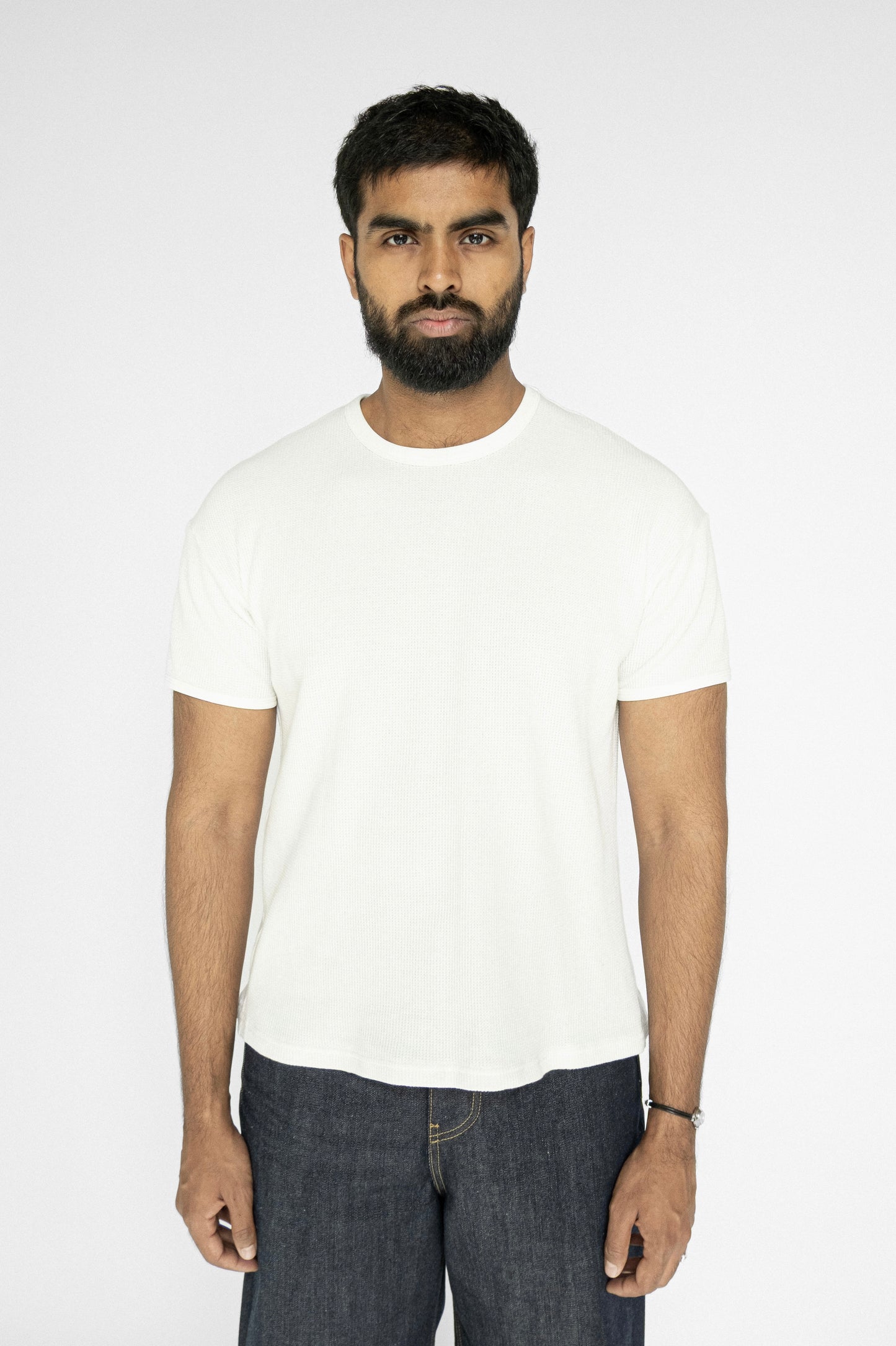 
                  
                    WAFFLE KNIT T-SHIRT WHITE
                  
                