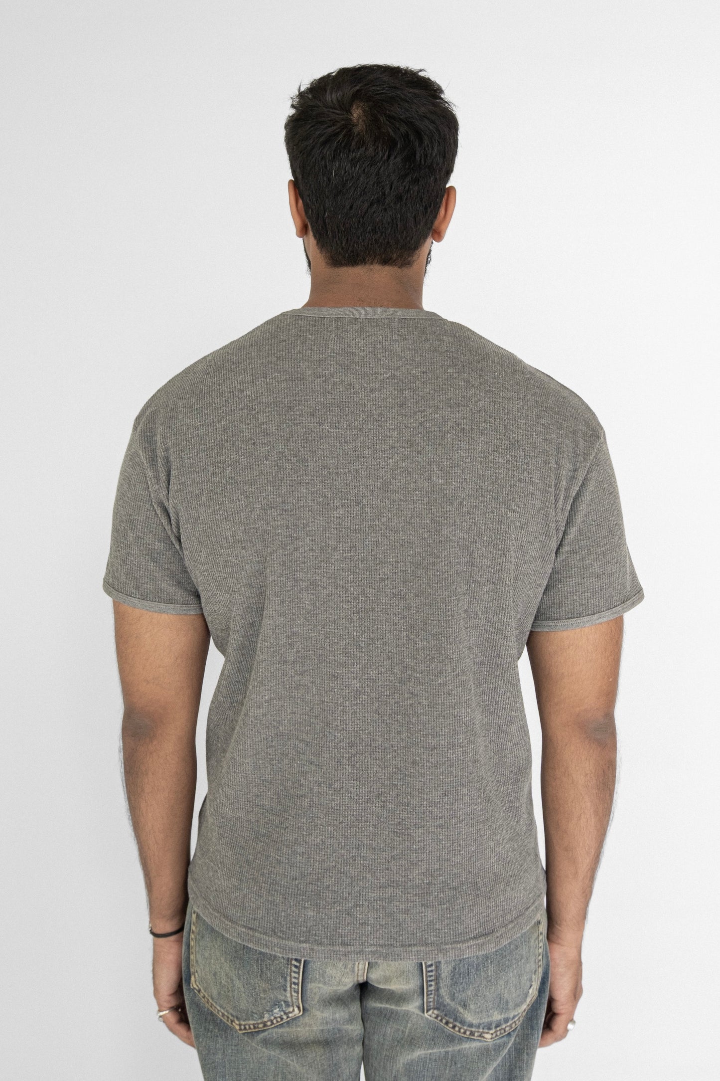 
                  
                    WAFFLE KNIT T-SHIRT GREY
                  
                