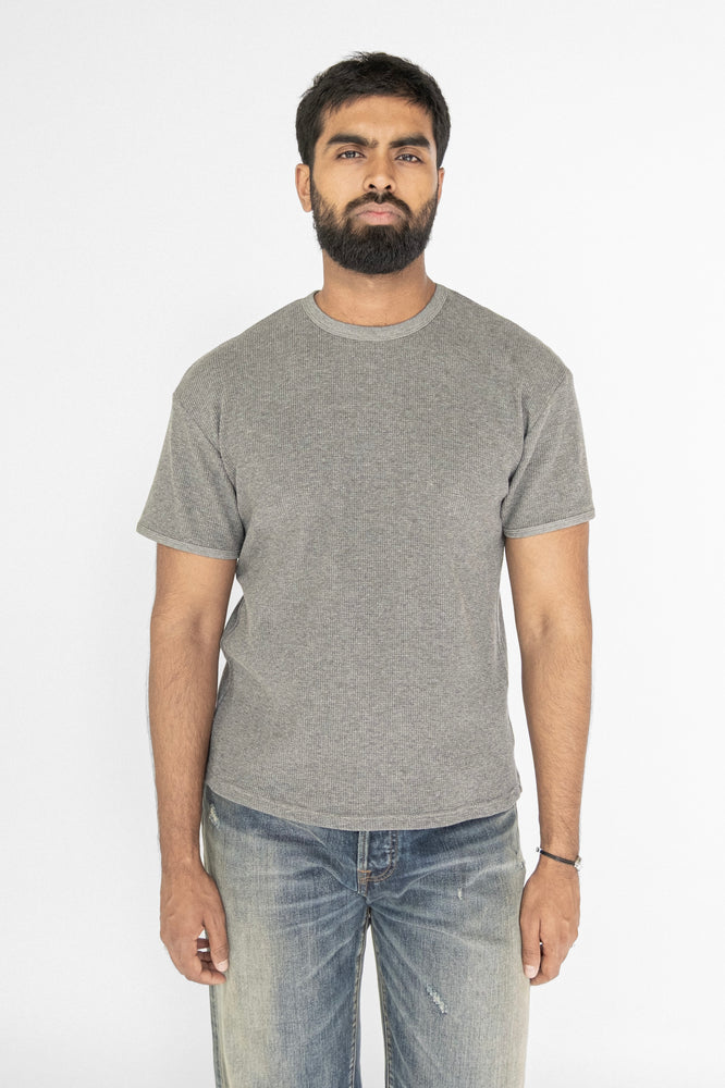 
                  
                    WAFFLE KNIT T-SHIRT GREY
                  
                