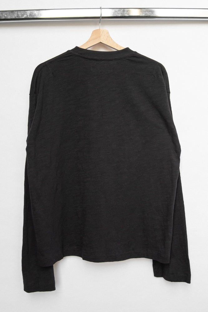 
                  
                    SLUB LONG SLEEVE T-SHIRT BLACK
                  
                