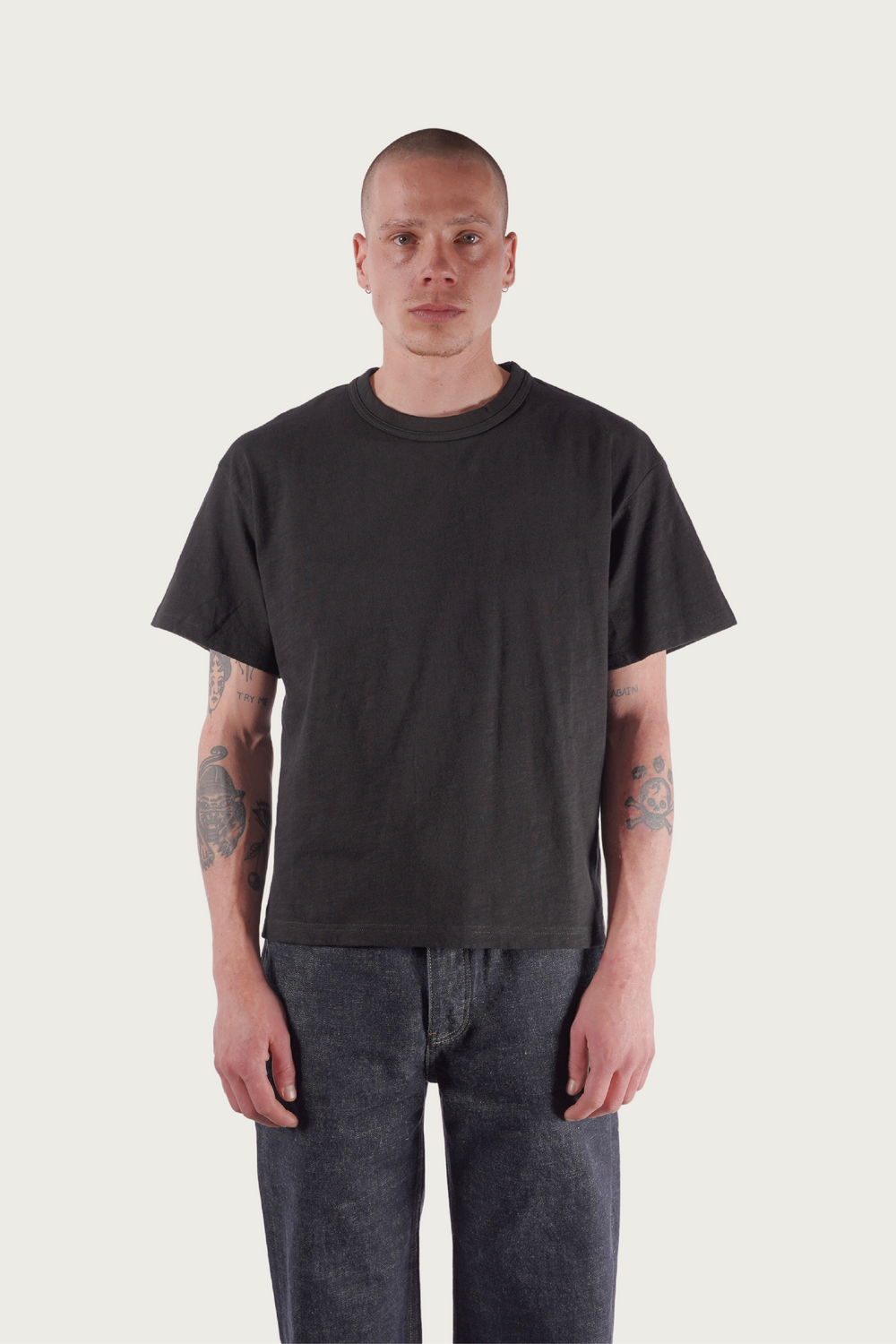 SLUB T-SHIRT BLACK
