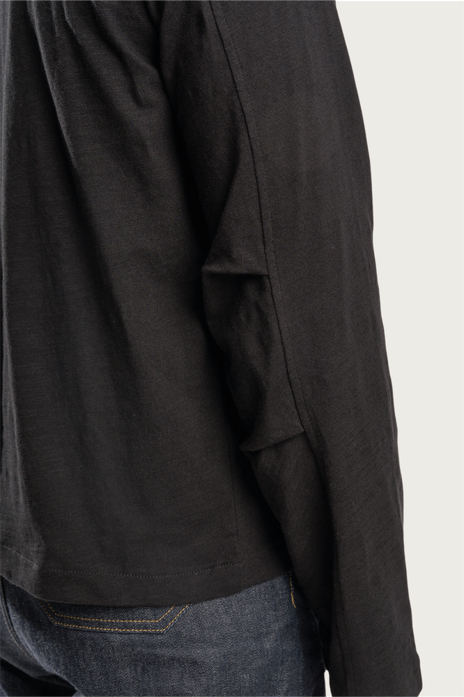 
                  
                    SLUB LONG SLEEVE T-SHIRT BLACK
                  
                