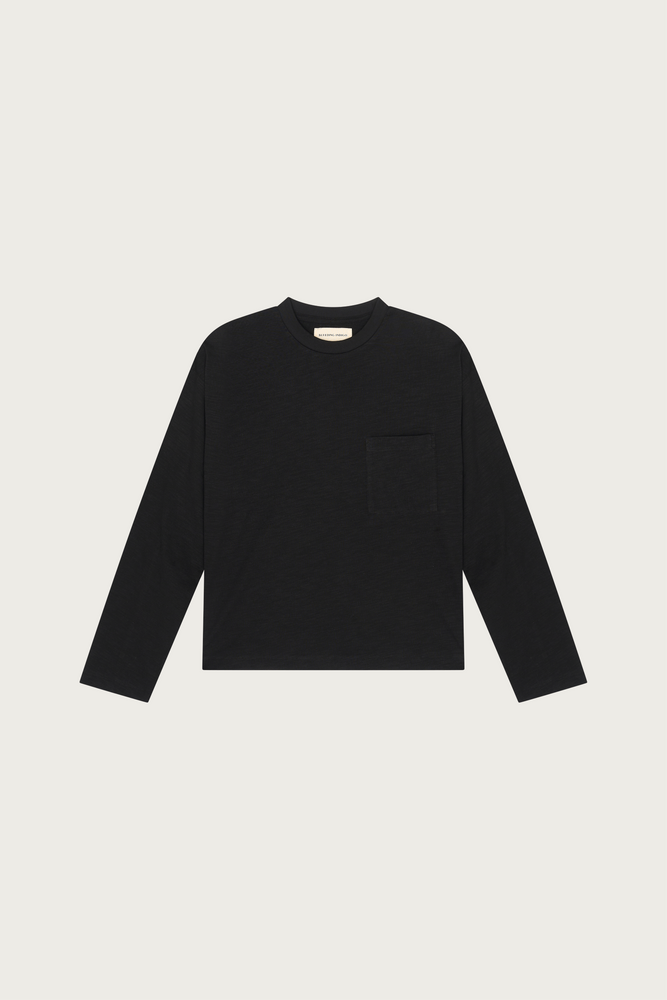 
                  
                    SLUB LONG SLEEVE T-SHIRT BLACK
                  
                