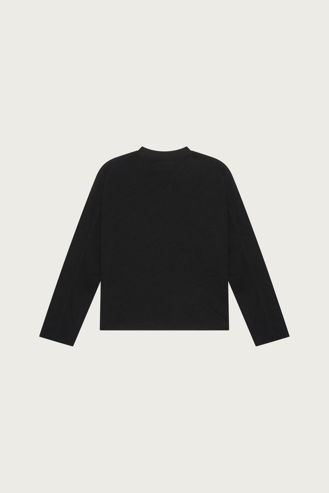 
                  
                    SLUB LONG SLEEVE T-SHIRT BLACK
                  
                