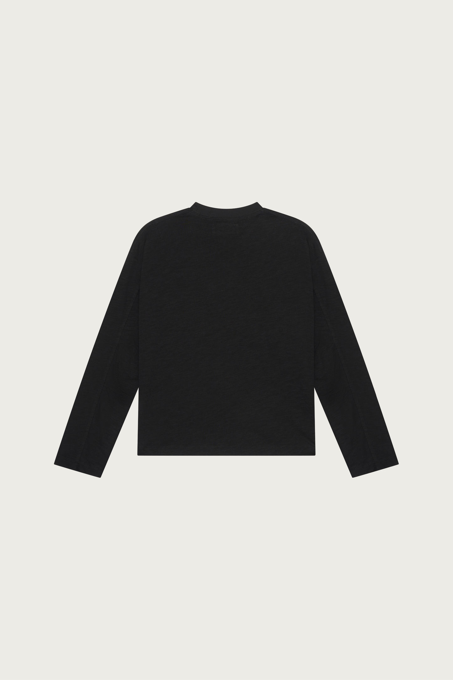 
                  
                    SLUB LONG SLEEVE T-SHIRT BLACK
                  
                