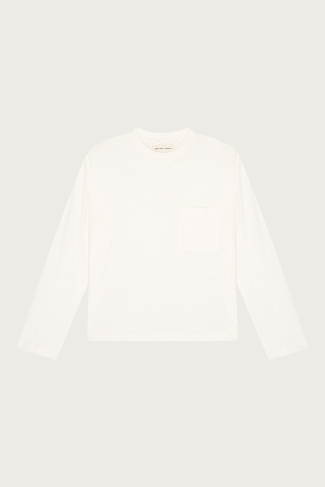 
                  
                    SLUB LONG SLEEVE T-SHIRT WHITE
                  
                